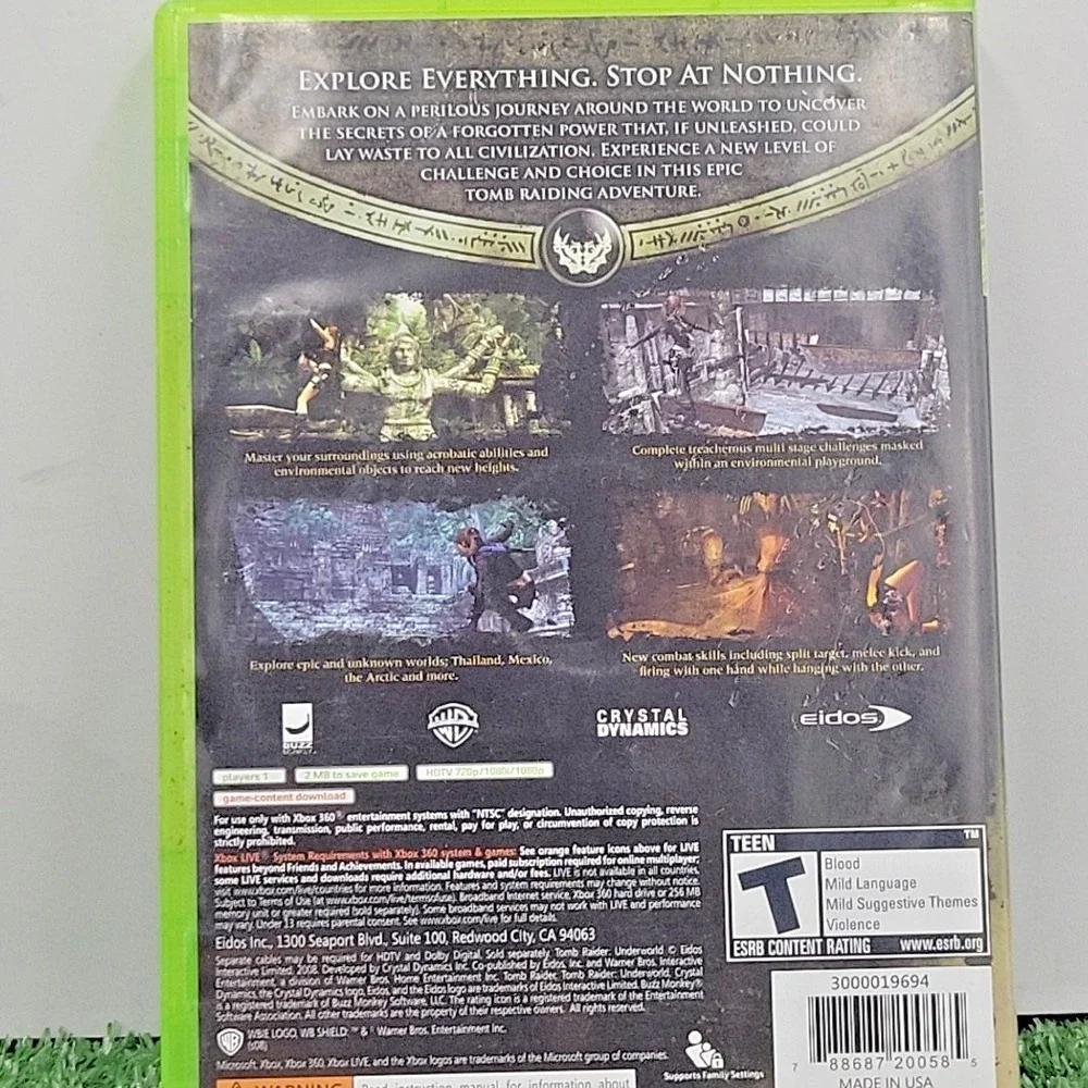 Tomb Raider Underworld Video Game for‎ Microsoft Xbox 360